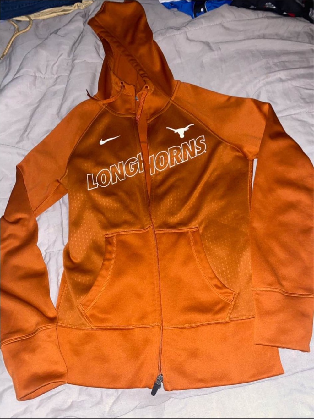 Nike Orange Longhorns Full-Zip Hoodie